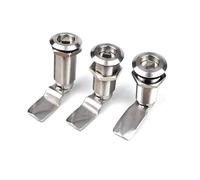 Serrure d'armoire en acier inoxydable, langue droite incurvée, serrure triangulaire étendue et Angle étendu GH = 50mm, 1 pièce(BH10)