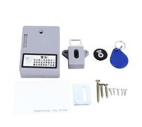 Serrure d'armoire invisible, serrure RFID électronique, serrure de sécurité intelligente pour tiroirs cachés, sans perceuse, alimentée par batterie, capteur tactile pour tiroirs,