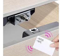 Serrure d'armoire RFID, serrures électroniques NFC intelligentes pour tiroir, serrure à carte cachée pour armoire en bois, garde-manger, meubles (Android iOS)