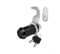 Serrure de boîte à outils en alliage de zinc avec clés identiques, design à came à crochet, résistant aux intempéries pour une utilisation en extérieur sur les remorques, camping-cars et casiers de