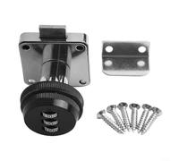 Serrure de boîte aux lettres avec entrée de code à 3 chiffres et construction en alliage de zinc avec languette de verrouillage conçue pour une longévité mécanique (noir)