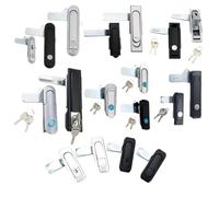 Serrure de boîte d'armoire industrielle générale, 1 pièce, serrure de porte d'armoire à rebond, armoire de classement, interrupteur d'armoire, serrure plate(Gold)