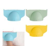 Serrure de bord et jauge de , outil de gabarit de 3/4 mm, règle multifonction en silicone, guide de pouce intégré, aide à façonner le collier de précision pour femmes, débutants, tricot