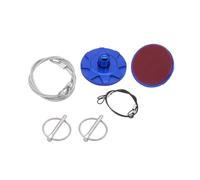 Serrure de Capot de Voiture 1 paire de verrous de capot, pièces de moteur, kit de verrouillage de goupille de capot de course automobile, Verrou De Capot Moteur(Blue)