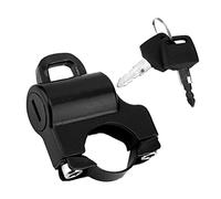 Serrure de casque, 22mm universel guidon de moto casque de verrouillage casque verrouillage de sécurité guidon cadenas avec 2 clés(Noir)