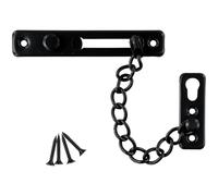 Serrure de chaîne de porte en acier inoxydable, protection de chaîne de sécurité à ressort, presse antivol, loquet coulissant robuste, accessoire de protection à vis