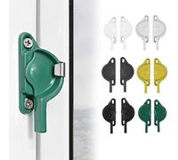 Serrure de châssis en alliage d'aluminium pour portes de type croissant, moraillon de sécurité bidirectionnel avec vis, argent/noir/blanc/gris/or/vert