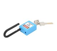 Serrure de consignation, cadenas électrique antidérapant en nylon Cadenas industriel Cadenas de sécurité pour serrure hydraulique pour serrure électrique(Bleu)