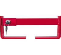 Serrure de conteneur de fret SucceBuy, serrure de porte réglable en acier de 9,84"-17,32" pour semi-remorques, avec 2 clés, serrure à ressort revêtue de poudre rouge pour conteneurs d'expédition et se