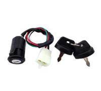 Serrure De Démarreur Moto pour E-Ton 50cc 70cc 90cc 110cc 125cc ATV Quad 4 Wheeler Go Kart Remplacer # 650720 4 Fils Mâle Prise Interrupteur Clé Allumage