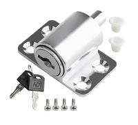 Serrure de fenêtre en aluminium - Butée de porte de sécurité stable - Glissière réglable - Porte-clé pour la sécurité des clés - Dispositif de verrouillage durable pour la sécurité des