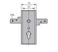 Serrure de garage verouillage horizontal sans ressort épaisseur 18mm - WSS - 16560000010