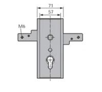 Serrure de garage verouillage horizontal sans ressort épaisseur 29 mm WSS 16550000010
