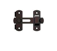 Serrure de grange en acier inoxydable noir, loquet rabattable 180, paquet de 2, 5x2x7cm