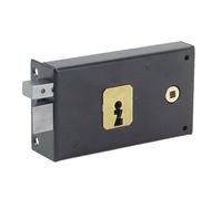 Serrure de grille à pêne dormant demi-tour horizontale 140 gauche JPM 344000-02-2Y