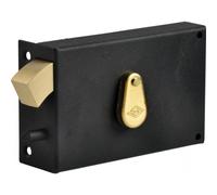 Serrure de grille crochet horizontale 4 gorges cylindre 40 mm gauche JPM 384000-01-2Y