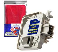 Serrure de la Porte Machine a Laver T85 16(6) A 250V avec 3 contacts avec le Code Original 00619468 00633765 pour Bosch pour Siemens - Complet avec Chiffon Microfibre - Garantie de 10 Ans - MONTERAL