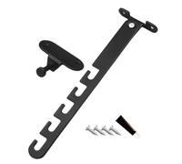 Serrure de limiteur de fenêtre - Serrure de sécurité coupe-vent réglable avec 4 fentes pour l'ouverture intérieure et extérieure, sécurité pour le bureau à domicile