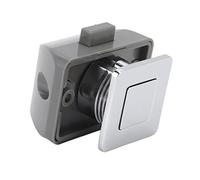 Serrure de loquet d'armoire à bouton-poussoir et fonctions de poignée Boutons sans clé d'armoire Serrures en alliage de zinc pour tiroir d'armoire de camping-car