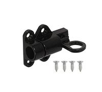 Serrure de loquet de porte, loquet à ressort, serrure de porte de fenêtre de sécurité en alliage d'aluminium noir, serrures à ressort coulissantes automatiques pour serrure de sécurité de portes, loqu