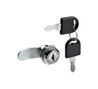 Serrure de meuble acier à encastrer HETTICH de 17 a 34 mm reversible