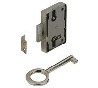 Serrure de meuble acier en applique HETTICH 20 mm réversible G