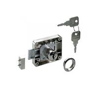 Serrure de meuble acier en applique HETTICH 40 mm réversible G