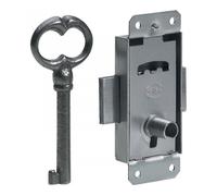 Serrure de meuble acier en applique HETTICH 20 mm réversible