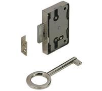 Serrure de meuble acier en applique HETTICH 20 mm réversible