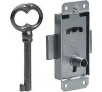 Serrure de meuble acier en applique HETTICH 20 mm réversible G