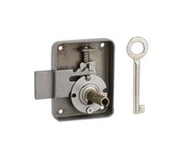 Serrure de meuble Paris pour porte d'ameublement droite axe 35mm 60x70mm gris 1 clé - THIRARD
