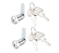 Serrure de meuble SOURCING MAP 30mm Long cylindre Serrure à came Serrures Cabinet pour 7-8"" Max Épais Panneau Clé différente 2Pcs