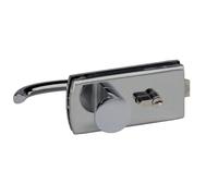 Serrure porte verre - cylindre - bouton - chromé mat - Lagune 4307 ASSA ABLOY