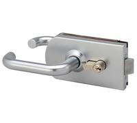 Serrure de milieu réversible 9845R40 aluminium naturel - - NM9845R400