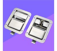 Serrure de panneau en acier inoxydable, boîte à outils for capot, bateau industriel, pièces automobiles, serrure de porte de conteneur intégrée, 1 pièces(XG095-003-1.1)