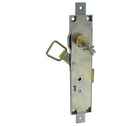 Serrure de persienne 3 points épaisseur 10 mm cylindre 14 mm zingué blanc TIRARD CA114309