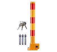 Serrure de place de Parking, Borne de verrouillage stationnement for voiture, poteau sécurité pliable et verrouillable avec ressort flexible anti-collision