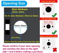 Serrure De Poignée De Levier De Porte,Alliage D'aluminium Poignée Porte Pour L'utilisation De La Chambre,Vestiaire,Salle De Rangement Et Bureau,Taille De Verrou 60/70mm,Carré,Argent