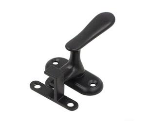 Serrure de poignée de porte en acier inoxydable massif avec loquet coulissant, offrant une fonction de verrouillage sécurisée et une installation encastrée anti-rayures (L)