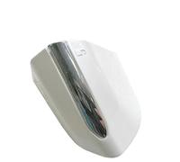 Serrure de poignée de porte extérieure LHD avant gauche, garniture de couvercle de lunette chromée DS7Z54218A15AD, adaptée for Ford Fusion Mondeo MK5 Edge MK2 2015-2020 Taurus Pièces détachées(Pearl W