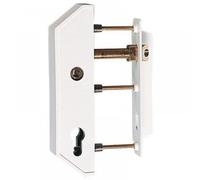 Serrure De Portail Blanc - Pose Verticale - Cylindre Européen - Cadre 30 Mm Tirard Multicolore