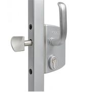 Serrure de portail coulissant pour profil carré 50x50mm - LOCINOX - LSKZ5050U2LZILVVSZS