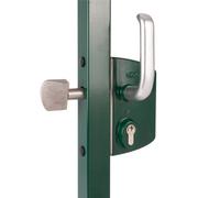 Serrure de portail coulissant - profil 40 mm - LSKZ vert LOCINOX