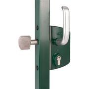 Serrure de portail coulissant - profil 60 mm - LSKZ vert LOCINOX