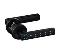 Serrure de porte à empreintes digitales, poignée de porte intelligente 4 en 1, avec digitale/application/Code/clés, verrouillage du clavier électronique