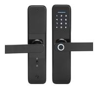 Serrure de Porte à Empreintes Digitales, Serrure de Porte d'entrée en Alliage de Zinc, Clavier à Mot de Passe rétroéclairé pour d'entrée