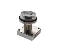 Serrure de porte à mot de passe à 3 chiffres Facile à installer Serrure à mot de passe solide for armoire Serrure à mot de passe mécanique sans clé en alliage de zinc et ABS(Silver-)