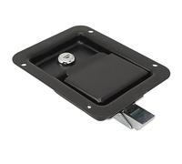 Serrure de Porte à Palette de Remorque, Boîte à Outils Polyvalente à Montage encastré, Loquet de Poignée, Construction en Acier, Haute Résistance, Large Application avec 2 Clés
