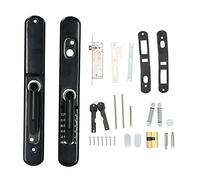 Serrure de porte avec mot de passe, protection solaire étanche pour l'extérieur, serrure d'entrée de sécurité avec clé pour maison, Villa, cour, noir