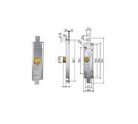 serratura bascule cil. Tondo B511 prefer